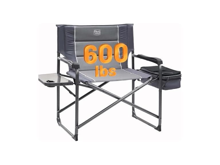 TIMBER RIDGE Grey XXL Camping Chair - Image 1