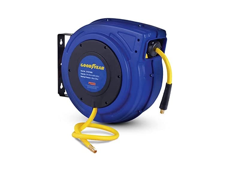 Goodyear Hybrid Air Hose Reel Retractable 3/8"x65' - Image 1