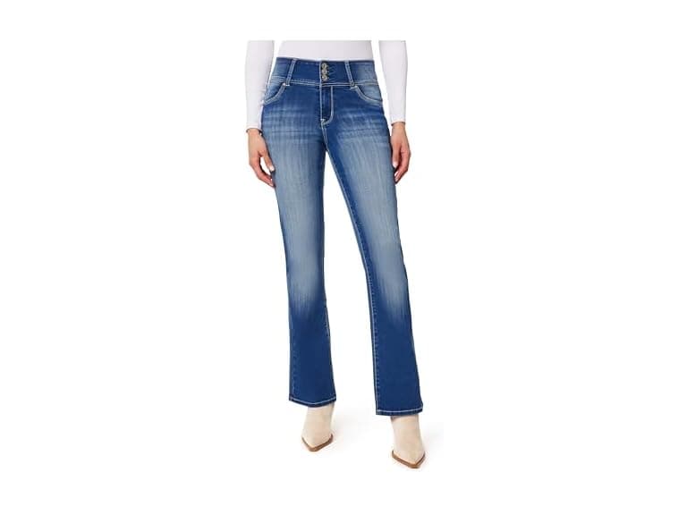 WallFlower Women Sassy Bootcut High Rise Jeans - Image 1