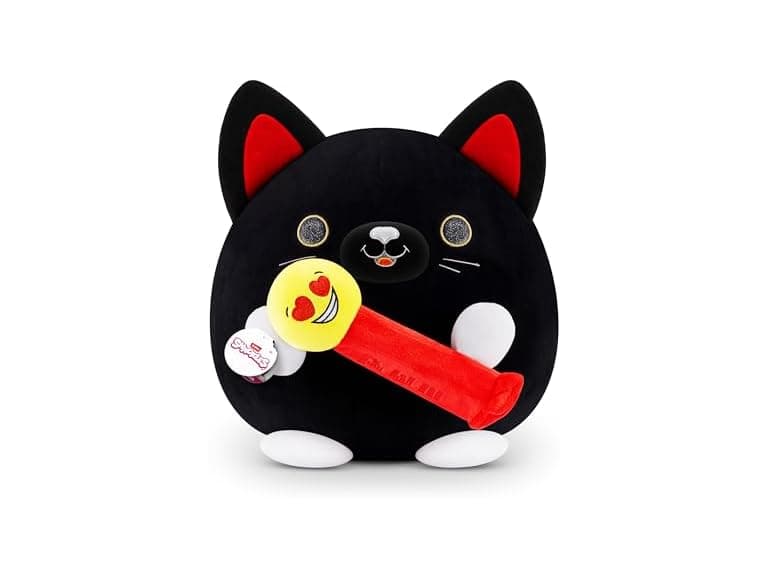 Snackles Pez Black Cat Super Sized 14 inch Plush - Image 1