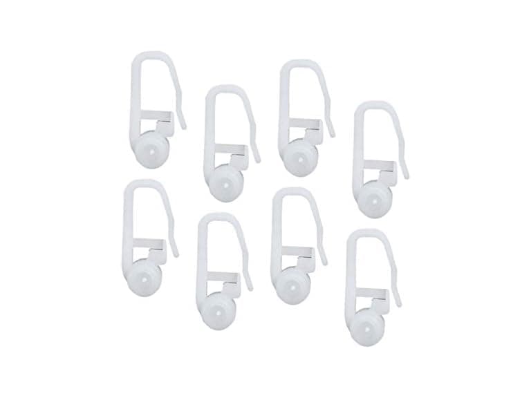 FOMIYES 50 Pcs Curtain Track Glider Hooks Pla - Image 1