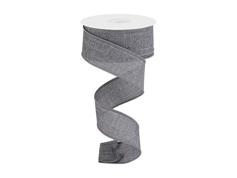 Solid Canvas Wired Edge Ribbon, 10 Yd - Image 1