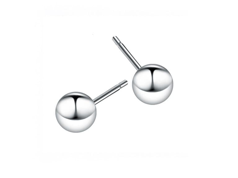 Sterling Silver Ball Stud Earrings - Image 1