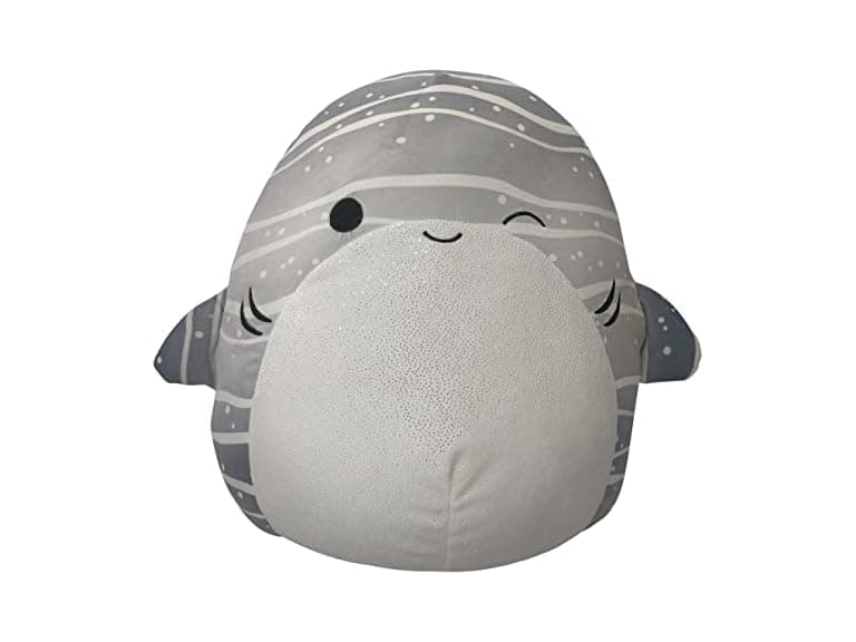 Squishmallows Original 14" Sachie Grey Striped Whale Shark - Image 1