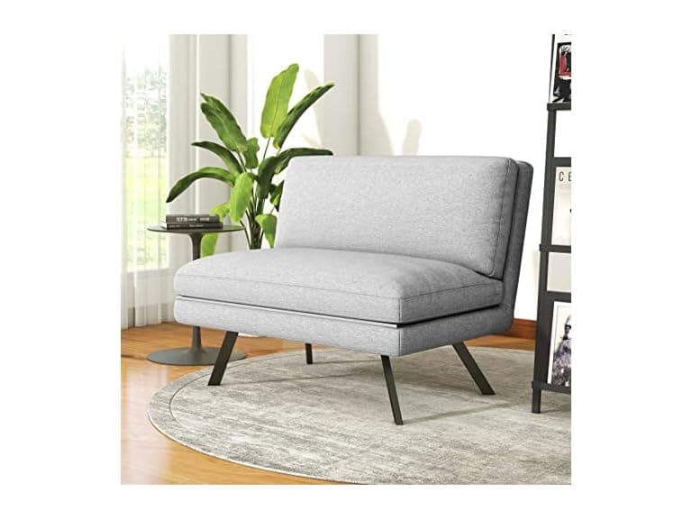 LIFERECORD Convertible Futon Bed Grey - Image 1