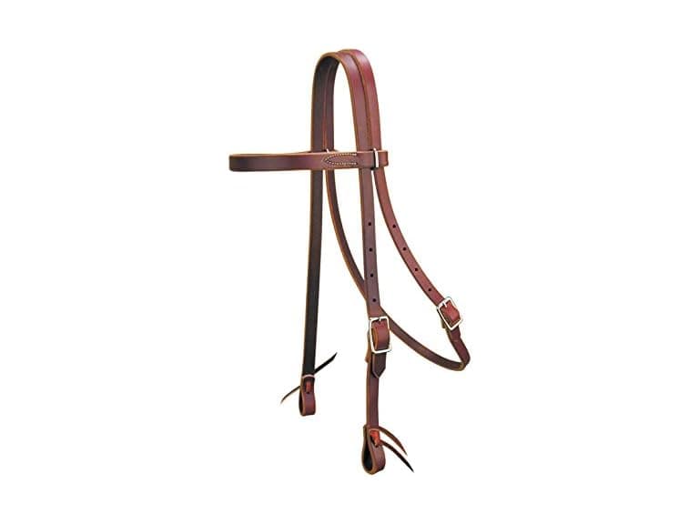 Reinsman 5/8in Pony Browband Latigo Headstall - Image 1