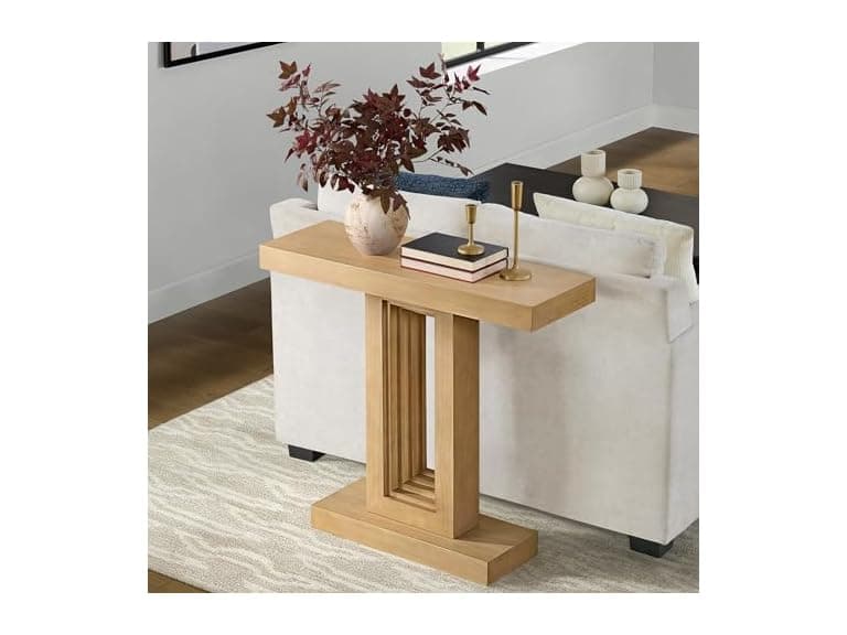 Alaterre Pismo Console Table Light Oak - Image 1