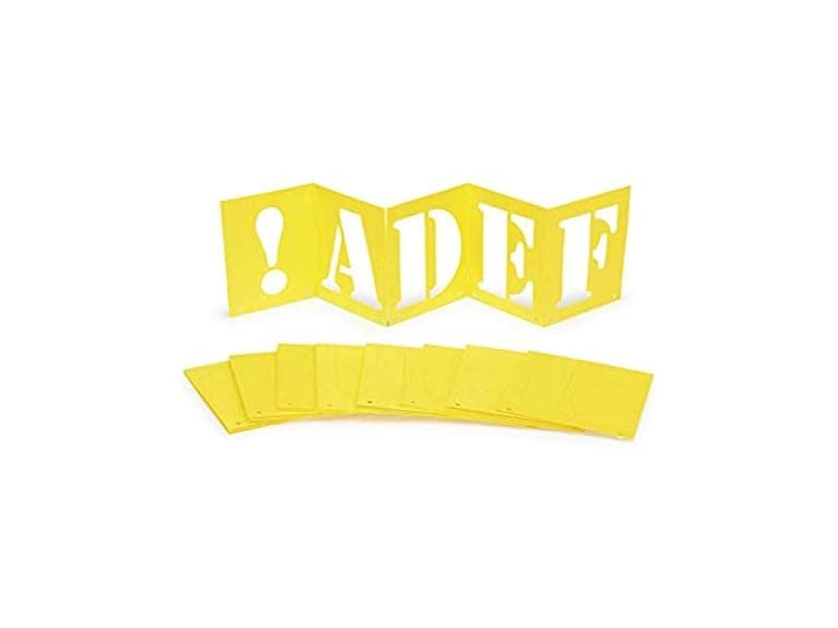 Darice Poster Stencils Alphabet Plus - Image 1