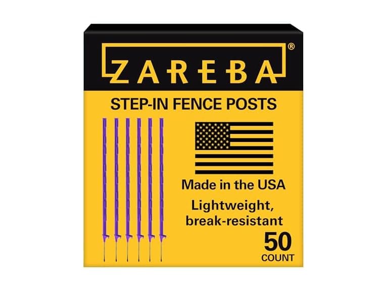 Zareba A-48P 4-Foot Step-in Electric Fence Posts - Image 1
