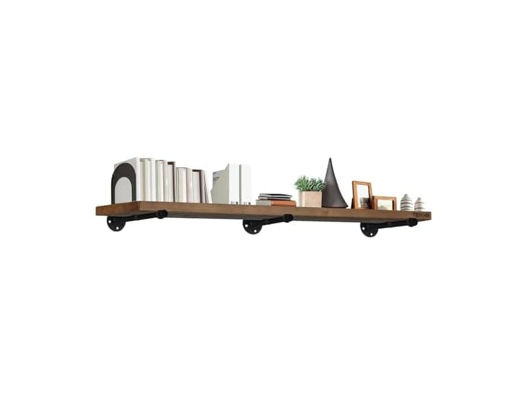 TEN49 Wood Shelves 60in Espresso 1-Pack - Image 1