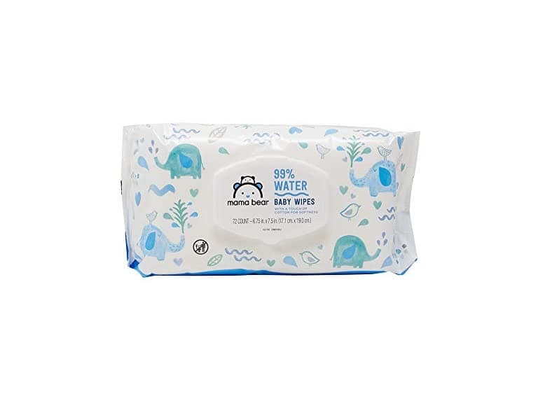 Water Baby Wipes, 72 Count - Image 1
