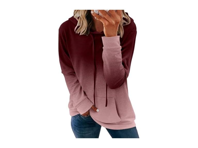 Modarani Women (L) Tie Sweatshirt Hoodies Tops - Image 1