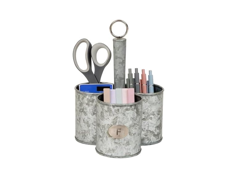 Mind Reader 3-Compartment Metal Organizer - Image 1