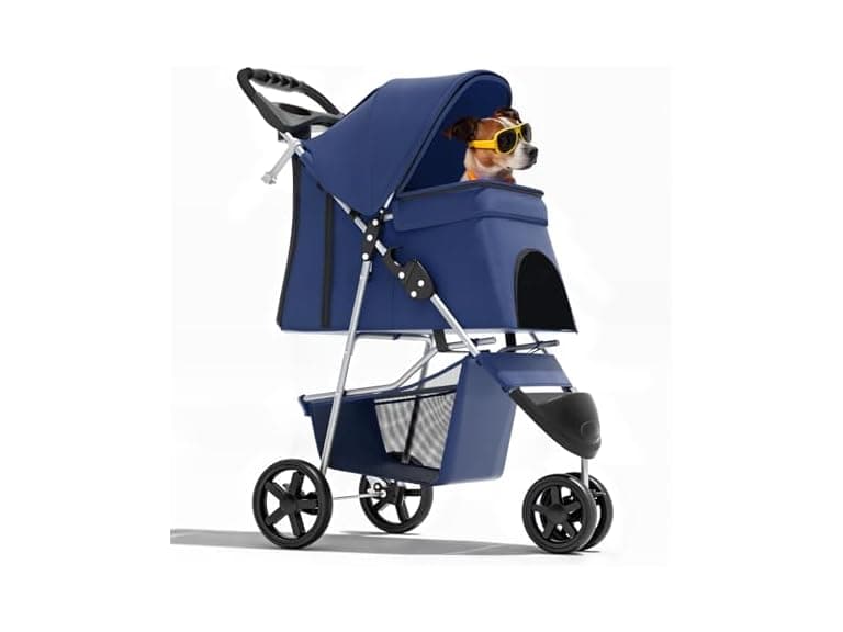 Magshion 3-Wheel Pet Stroller, Foldable Trave - Image 1
