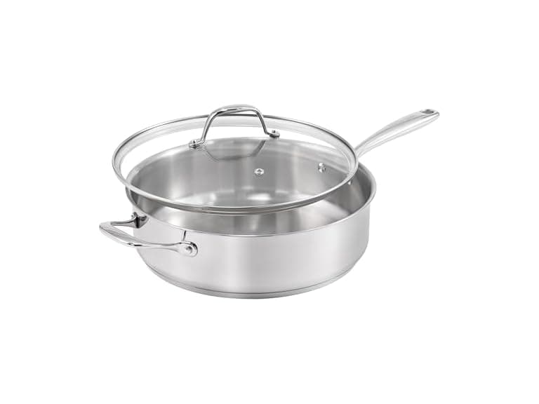 Guy Fieri's Flavortown 5 Qt. Stainless Steel Sautepan - Image 1