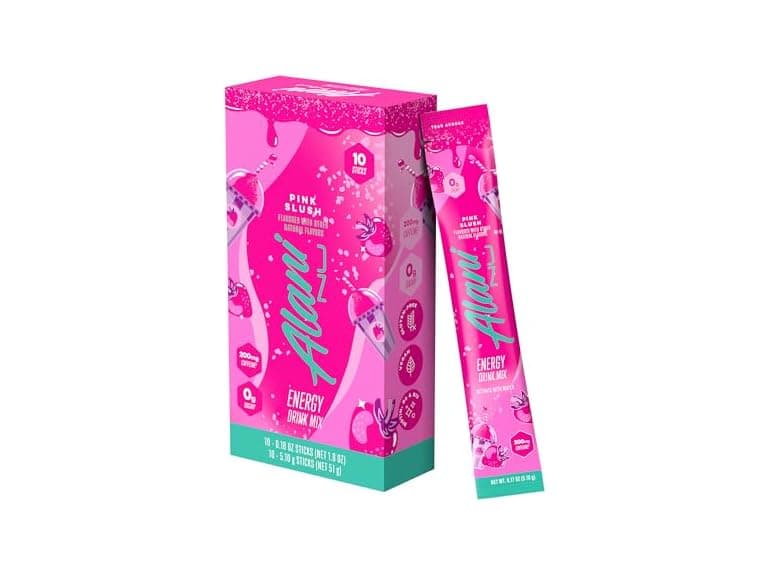10CT Alani Nu PINK SLUSH Energy Sticks, Energy Drink Powder - Image 1