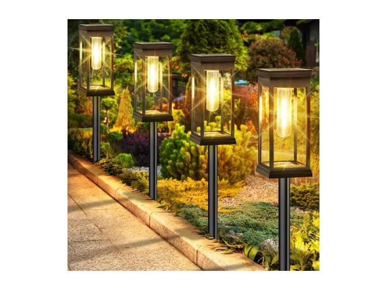 BesLowe Solar Pathway Lights Outdoor - Image 1