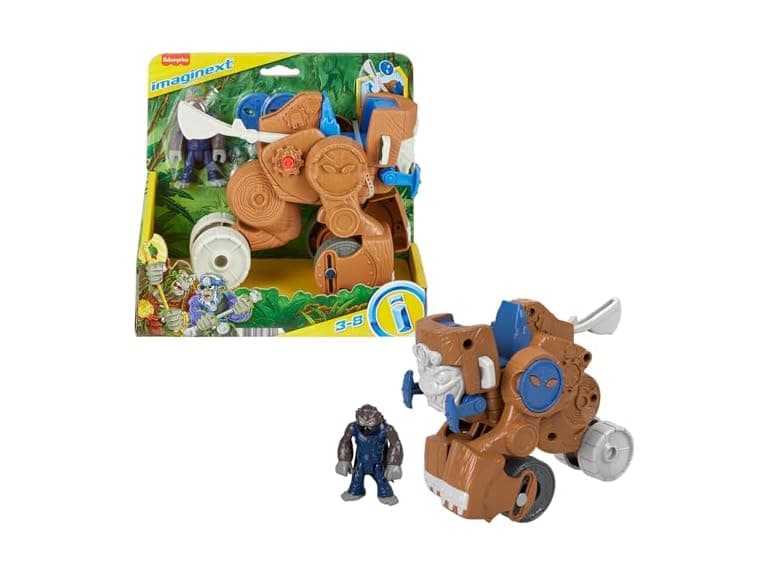 Toy Monkey Catapult Poseable Figure Set - Image 1