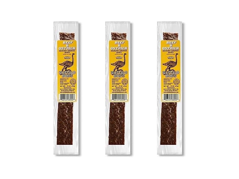 3PK Wild Game Beef Jerky- Ostrich Jerky - Image 1
