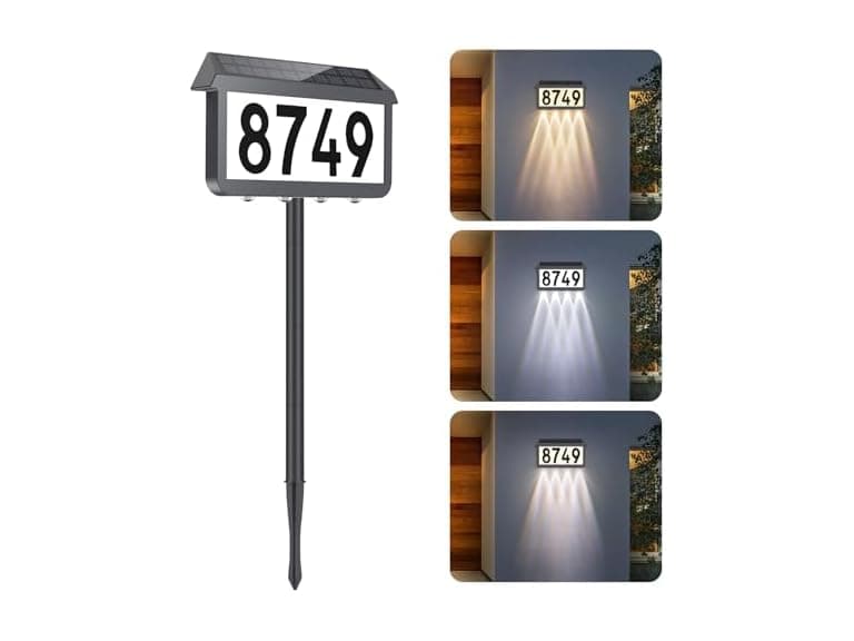 Brightever Solar Address Signs Light Grey - Image 1