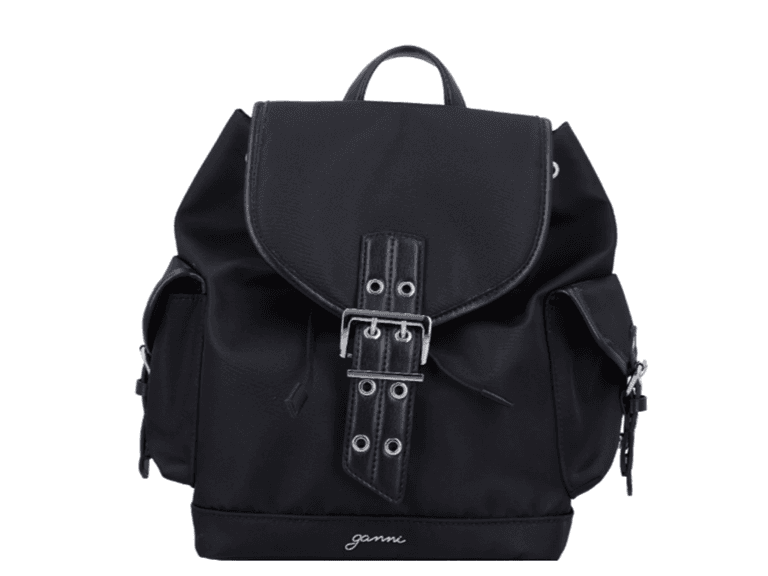 Ganni Bucky Nylon Backpack Black - Image 1