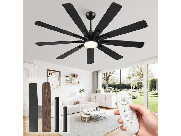 CJOY Ceiling Fan with Light | 62in - Image 1