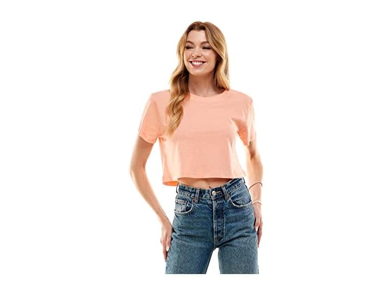 Loving People Women (S) 100% Cotton Crop T-Shirt - Image 1