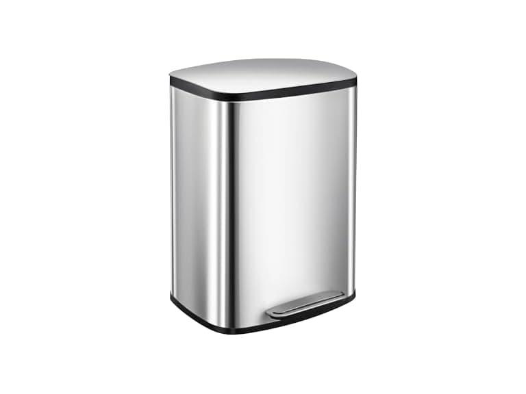 13 Gallon/50L Stainless Steel Trash Can - Image 1