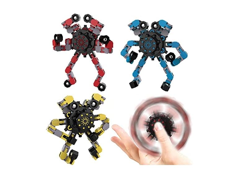 YIZER Transformable Fidget Spinners 3Pk - Image 1