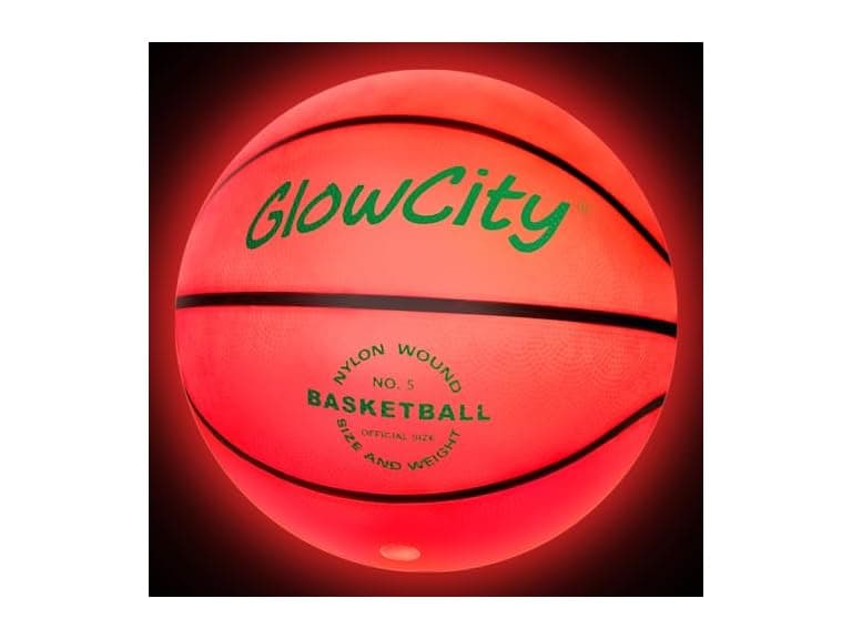 GlowCity Glow in The Dark Basketball - Size Sports - Image 1