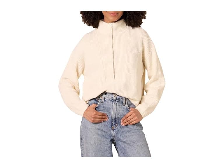 Amazon Essentials Women Mid Gauge Stretch Sweater - Image 1