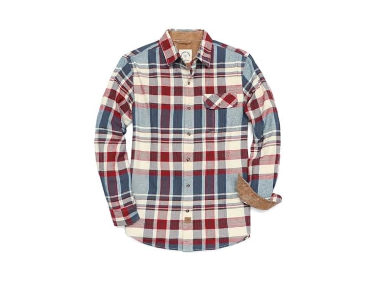 Dubinik Men (L) Flannel Long Sleeve Casual Shirt - Image 1