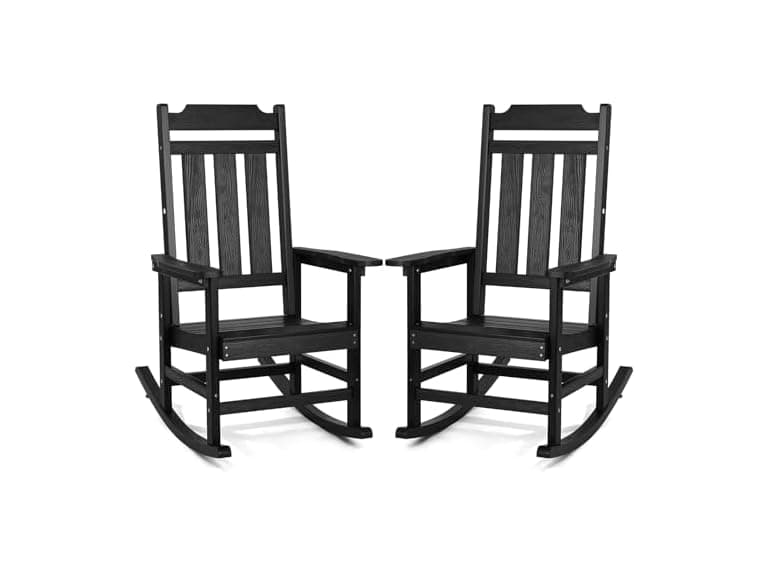 VEVOR 2 Pcs Porch Rocker, HIPS Outdoor - Image 1