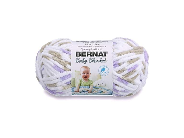 Bernat Baby Blanket Yarn for Crocheting Soft, Little Lilac Dove - Image 1