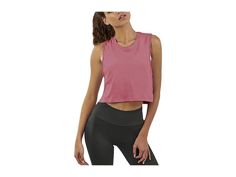 Mippo Women (S) Crop Top Workout Shirts Tank Tops - Image 1