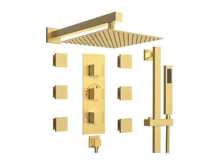 EVERSTEIN 12" High-Pressure Rainfall Shower System (Open Box) - Image 1