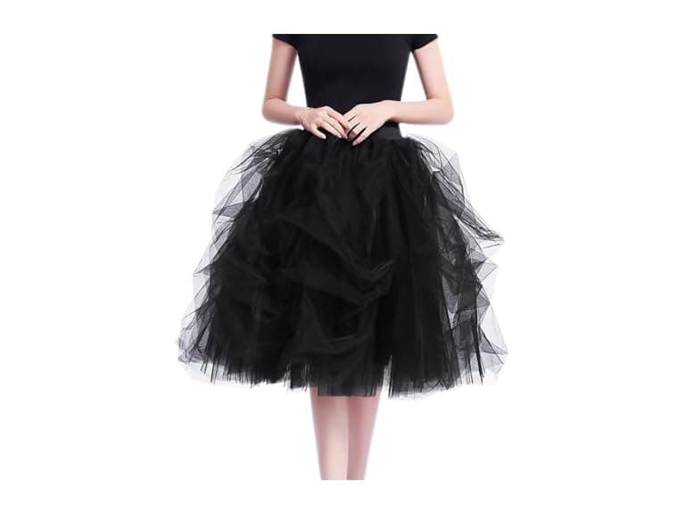 Wdpl Women (XL) Short Tulle Skirt Gathered Skirts - Image 1