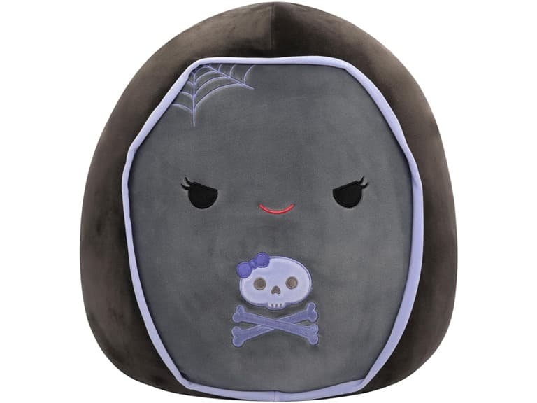 Squishmallows Original 16" Julianne Grey and Purple Coffin - Image 1