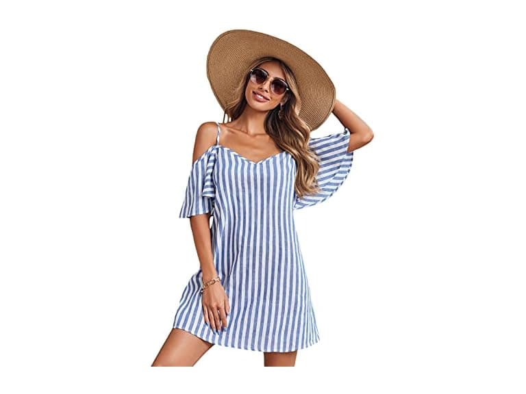 Milumia Women (XS) Cold Shoulder Short Dress Dress - Image 1