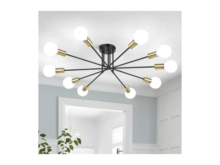 Bosceos Semi Flush Mount Ceiling Light Fixture - Image 1