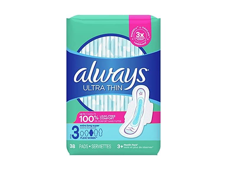 Always Ultra Thin Pads Size 3, 38ct - Image 1