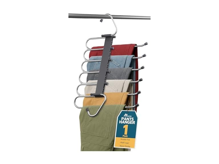 Lifemaster Space Saving Pants Hangers 1 Pack - Image 1