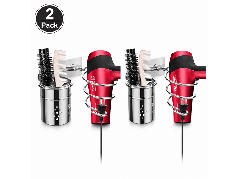 Hair Dryer Holder Wall Mount 2-Pack - Image 1