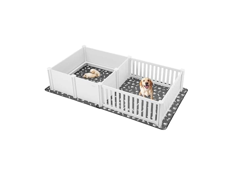 Dogs Whelping Box, 93.3x48.4x18.1 inch - Image 1