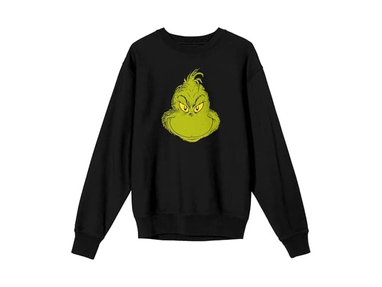 The Grinch Smiling Face Sweatshirt - Image 1