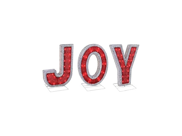 Top Treasures 18.5in Joy Nativity Decoration Red, Set of 3 - Image 1