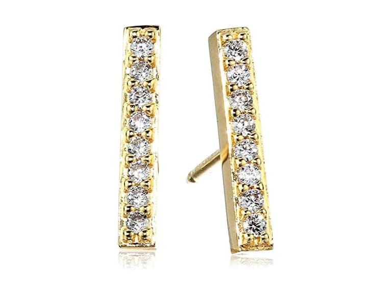 Amazon Essentials Yellow 18K Gold Over Earrings - Image 1