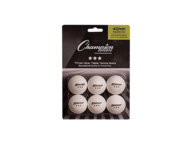 Champion Sports 3 Star Table Tennis Ball Pack - Image 1