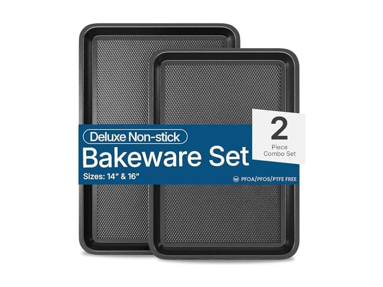 Diamond Bottom Cookie Sheet Set of 2 - Image 1