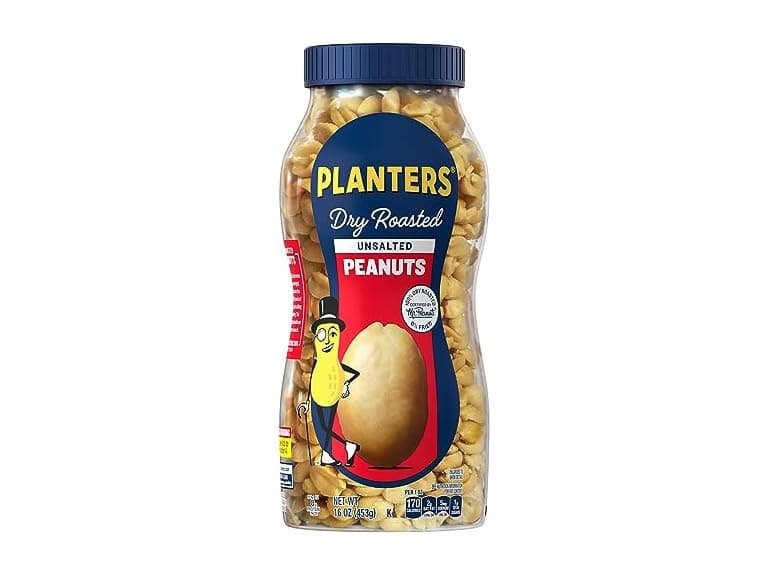 1CT Planters Unsalted Dry Roasted Peanuts (16 oz) - Image 1